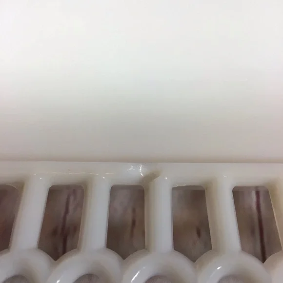 Vintage Westmoreland White Milk Glass Reticulated Square Plate - Picture 6 of 6